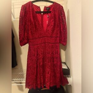Lace red dress Size XL
